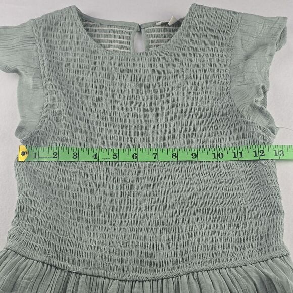 Anthropologie By The River Sage Smocked Tiered Midi Dress Small - Picture 5 of 8